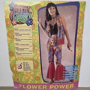 Adult 70s Flower Power Costume One Size
